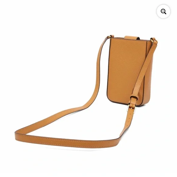 Tory Burch Camel Leather Crossbody with Gold Accent - Picture 5 of 6
